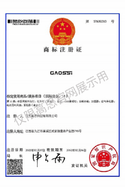 GAOSSI商标